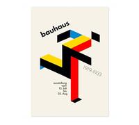 Póster Bauhaus Running Man, impresión Bauhaus, arte abstracto enmarcado, arte de pared de mediados de siglo, decoración moderna del hogar, idea de regalo, archivo mate, A2 (solo impresión), 59,4 x 42