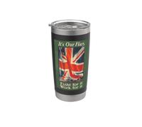 Póster británico de 1915 con texto en inglés «It's Our Flag, Fight For It» Vaso térmico de acero inoxidable de doble pared