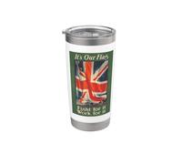 Póster británico de 1915 con texto en inglés «It's Our Flag, Fight For It» Vaso térmico de acero inoxidable de doble pared