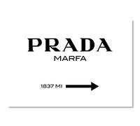 Póster Cartel de moda con guía de directrices de Marfa Arte en Texas sin marco 70 cm de ancho x 50 cm de alto, decoración para el hogar