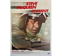Póster Cartel Película Retro Le Mans Clásico Steve Mc Queen