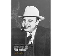 Póster citar pre firmado de Al Capone - 30 x 20 cm - In this life