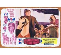 Póster clásico clásico de la película DR GOLDFOOT and the Girl BOMBS Lobby Card 2 Vincent Price Fabian Film Poster Metal Tin Sign TV Poster Gift Karaoke Bar Pub Club Placas decorativas de pared Man