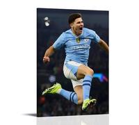 Póster clásico de acción de Julián Alvarez, diseño de estrellas de fútbol, deportes, arte de pared, lienzo para regalo, decoración del hogar, marco decorativo, 30 x 45 cm