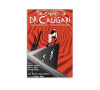 Póster clásico de la película Das Kabinett Des Doktor Caligari (19) obras de arte, lienzo, impresiones artísticas para pared, decoración moderna del hogar, 50 x 75 cm
