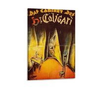 Póster clásico de la película Das Kabinett Des Doktor Caligari (5) obras de arte impresas para pared, lienzo, decoración del hogar, pósteres de 50 x 75 cm