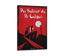 Póster clásico de la película Das Kabinett Des Doktor Caligari (8) obras de arte, lienzo, impresiones artísticas para pared, decoración moderna del hogar, 40 x 60 cm