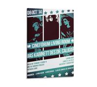 Póster clásico de la película Das Kabinett Des Doktor Caligari (9) obras de arte impresas para pared, lienzo decorativo para el hogar, pósteres de 50 x 75 cm