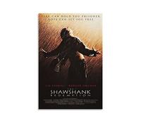Póster clásico de la película The Shawshank Redemption en lienzo y arte de pared, póster moderno para decoración de dormitorio familiar, 16 x 24 pulgadas (40 x 60 cm)