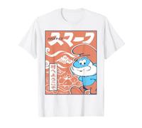 Póster clásico de los Pitufos Big Papa Pitufos Village Tokio Japón Camiseta