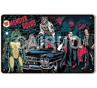 Póster clásico de The Monster Squad, letrero de metal vintage, para bar, cobertizo, hombre, cueva, hogar, dormitorio, oficina, cocina, regalo de metal, 8 x 12 pulgadas