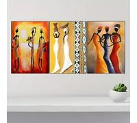 Póster clásico retro de cultura africana arte vintage abstracto lienzo impreso pintura para decoración del hogar imágenes para sala de estar 50 x 70 cm marco interior