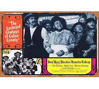 Póster clásico retro de la película The Cockeyed Cowboys of Calico County Lobby Card 3 Dan Blocker Nanette Fabray Mickey Rooney Vintage Metal Tin Sign Old TV Film Poster Gift Karaoke Bar Pub Club