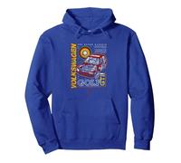 Póster clásico Retro Golf GTI MK1 Sudadera con Capucha, Unisex para Adultos, Azul Real, XL