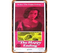 Póster clásico vintage de la película The Happy ENDING 1969 Jean Simmons Forsythe Daybill, póster de película retro de metal, póster de TV, regalo para karaoke, bar, pub, club, placas de pared