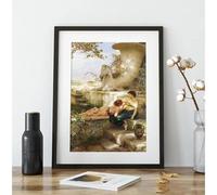 Póster clásico vintage de lesbianas, pareja romántica, mujer, cuadro antiguo sobre lienzo, arte de pared para sala de estar, decoración del hogar (40x55cm)