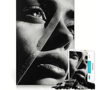 Póster Collage con Rompecabezas de Caras para Adolescentes, 1000 Piezas Refuerza la Memoria, pasatiempo Tranquilo, Regalo Festivo (38x26cm)