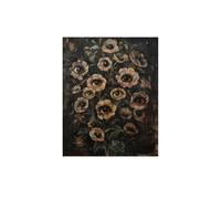 Póster con estampado de arte en lienzo de mal de ojo floral victoriano, estilo botánico oscuro vintage para decoración del hogar, 80 x 110 cm