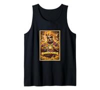 Póster con Estampado de Parodia Divertida de rinocerontes de rinocerontes y raperos Camiseta sin Mangas