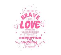 Póster con frases de amor famosas Calcomanías de pared de vinilo 50.4x70.1cm Decoración de carrocerías Rosa