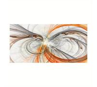 Póster con imágenes de líneas geométricas abstractas y espacio - Impresión en lienzo de tinta moderna, arte de pared para dormitorios y salas de estar, 60 x 120 cm (con marco)