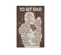 Póster con texto en inglés «To my dad if I could give you one thing in life» sin marco, para decoración de pared, decoración del hogar, para baño, dormitorio, póster de placa, bar, pub, club,
