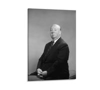 Póster de 4 pósteres del director de cine británico Alfred Hitchcock para pared, lienzo de pergamino, cuadro de pintura para sala de estar, decoración del hogar, 20 x 30 cm