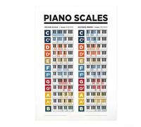 Póster de acordes de guitarra para principiantes, diagramas claros para un aprendizaje y práctica eficaces (E)