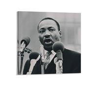 Póster de activistas por los derechos civiles afroamericanos de Martin Luther King Jr (8) obras de arte, lienzo para pared, impresiones artísticas para decoración moderna del hogar, 30 x 30 cm