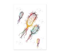 Póster de acuarela con sistema muscular anatomía humana, pintura en lienzo, impresión artística, Mural pared, educación médica, decoración habitación oficina(P,30X40cm Unframed)