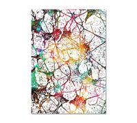 Póster de acuarela con sistema muscular anatomía humana, pintura en lienzo, impresión artística, Mural pared, educación médica, decoración habitación oficina(K,30X40cm Unframed)