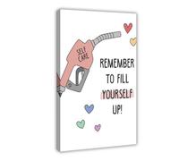 Póster de afirmación positiva, cuida tu propia salud mental, cuidado personal, mentalidad de crecimiento, póster de terapia en lienzo para oficina, decoración de pared, pinturas para sala de estar