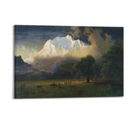 Póster de Albert Bierstadt Great Works of Art Mount Adams, Washington, lienzo para pared, impresiones artísticas para colgar en la pared, 20 x 30 cm