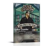 Póster de álbum de Luke Combs de This One's for You, lienzo de decoración clásica, resistente al agua, a la decoloración, decoración universal, pintura para regalar a amigos, profesores, 30 x 45 cm