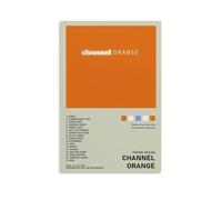 Póster de álbum naranja de Frank Ocean Channel para decoración de pared de alta gama, pósteres de pared retro, decoración de habitación, pósteres de arte clásico, adecuados para adolescentes, salas de