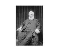 Póster de Alexander Graham Bell del inventor escocés 2, lienzo para pared, sala de estar, pósteres, pintura, 40 x 60 cm