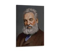 Póster de Alexander Graham Bell del inventor escocés para la pared de la sala de estar, 30 x 45 cm