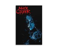 Póster de Alice Cooper con impresión de portada de álbum, póster de portada musical, pop hip hop, rap, cantante, estrella, póster estético, arte de pared para niñas y niños, adolescentes, decoración