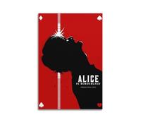 Póster de Alicia en Fronteras 2020 (2) pósteres vintage para pared, lienzo, estético, póster de música y películas, pintura decorativa para sala de estar, dormitorio, 30 x 45 cm, estilo sin marco