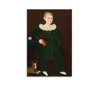 Póster de Ammi Phillips, diseño de niño rubio con cartilla de Ammi Phillips, obras de arte geniales, arte de pared, impresiones en lienzo para colgar, 60 x 90 cm