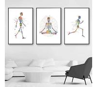 Póster De Anatomía Humana, Esqueleto, Huesos, Pinturas, Lienzo Para Pared, Fotos De Consultorio Médico, Decoración De Fisioterapia, 40 X 60 Cm, 3 Piezas, Sin Marco