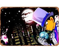 Póster de anime de Detective Conan Kaito Kid Kaito Kaito Kaito Magic Kaito para decoración de pared del hogar, letrero de metal retro de 20 x 30 cm