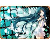 Póster de anime de Saya No Uta, Saya (Saya No Uta) para decoración de pared del hogar, letrero de metal retro, 20,3 x 30,5 cm