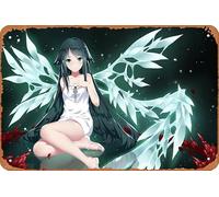 Póster de anime de Saya No Uta, Saya (Saya No Uta) para decoración de pared del hogar, letrero de metal retro, 20,3 x 30,5 cm