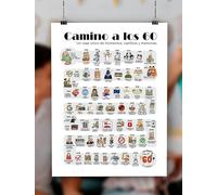 Poster de Aniversario 60 años Regalo de Cumpleaños Año de Nacimiento 1965 | 60 cumpleaños hombre | 60 cumpleaños mujer | Tarjeta Cumpleaños A4 | Cartel Decorativo Fiesta