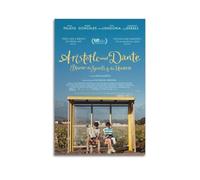 Póster de Aristóteles y Dante Descubre los Secretos del Universo en lienzo, arte estético para pared, pintura decorativa, póster decorativo vintage para sala de estar, dormitorio, 30 x 45 cm, estilo