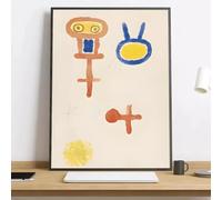 Póster de arte abstracto surrealista moderno de Joan Miró, impreso en lienzo para decoración de pared en sala de estar moderna (40x60cm/Sin marco)