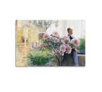 Póster de arte artístico de Carl Larsson Azalea Thielska para colgar en lienzo, ideal para decoración del hogar, 60 x 90 cm