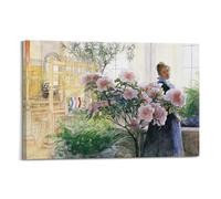 Póster de arte artístico de Carl Larsson Azalea Thielska para pared, dormitorio, decoración del hogar, lienzo para colgar, 60 x 90 cm