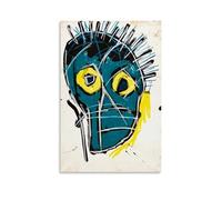 Póster de arte callejero SAMO New York del rey graffiti, corona de dinosaurio, calavera, lienzo impreso, póster artístico, arte de pared, decoración del hogar (15); sin marco; 50 x 75 cm